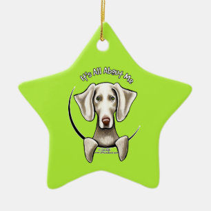 Ornamento De Cerâmica Weimaraner IAAM
