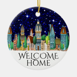 Ornamento De Cerâmica Welcome Home