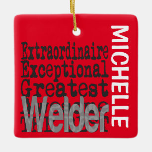 Ornamento De Cerâmica Welder Extraordinaire CUSTOM