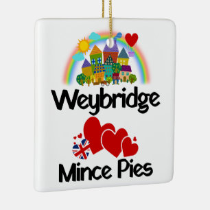 Ornamento De Cerâmica Weybridge, Surrey ama Pequenas Tortas