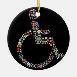 Ornamento De Cerâmica wheelchair_funky_zazzle.jpeg