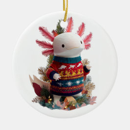Ornamento De Cerâmica Whimsical Axolotl Lovers