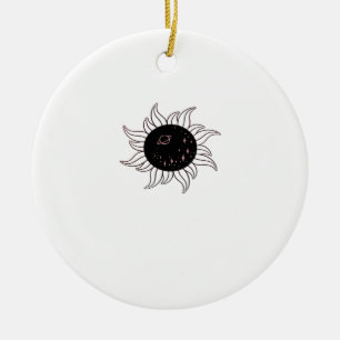 Ornamento De Cerâmica Whimsigol Sun Space Mounts E Sunset