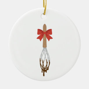 Ornamento De Cerâmica Whisk Baking