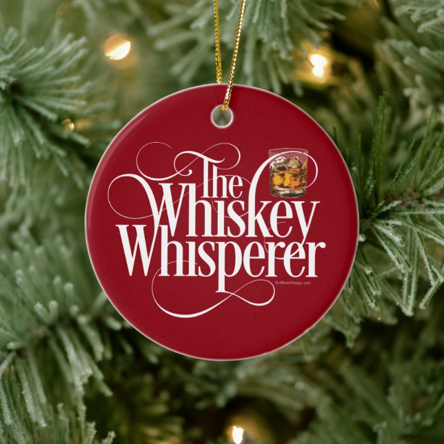 Ornamento De Cerâmica Whiskey Whisperer Ceramic Ornament (Árvore)