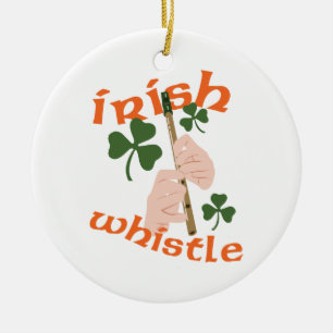 Ornamento De Cerâmica Whistle Irlandês