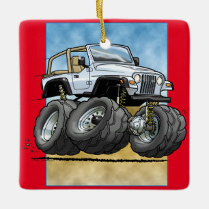 Ornamento De Cerâmica White_TJ