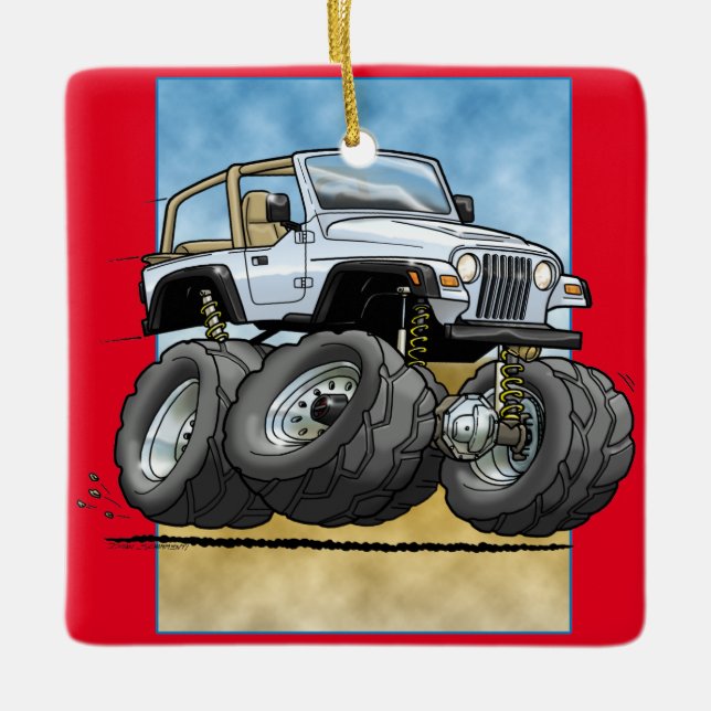 Ornamento De Cerâmica White_TJ (Frente)