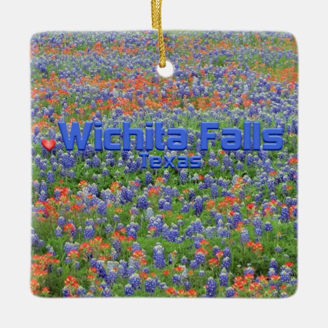 Ornamento De Cerâmica Wichita Falls TX (Frente)