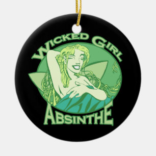 Ornamento De Cerâmica Wicked Girl Absinthe