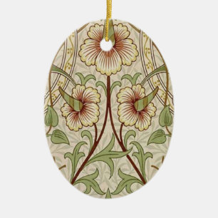 Ornamento De Cerâmica William Morris Daffodil Classic Flower Wallpaper