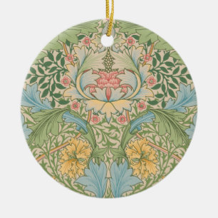 Ornamento De Cerâmica William Morris Flor de Murta Floral Botânico