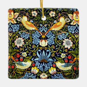 Ornamento De Cerâmica William Morris - Ladrão de Morango