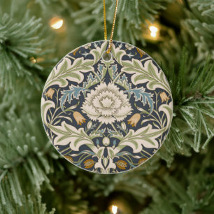 Ornamento De Cerâmica William Morris Severn Floral Pattern Classic