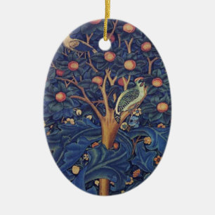 Ornamento De Cerâmica William Morris Woodpecker Tapeçaria Artes e Artesa