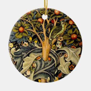 Ornamento De Cerâmica William Morris Woodpecker Tapeçaria Artes e Artesa