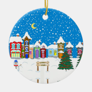 Ornamento De Cerâmica Willow Nook no Natal