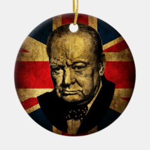 Ornamento De Cerâmica Winston Churchill