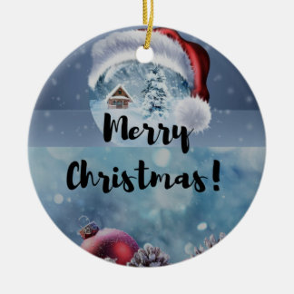 Ornamento De Cerâmica Winter Pine Tree Ornament - Holiday Keepsake