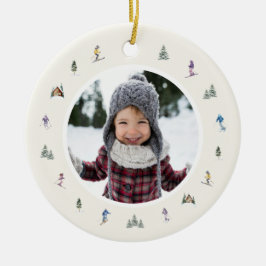 Ornamento De Cerâmica WINTER SLOPES Photo