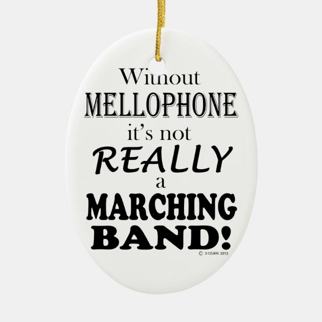 Ornamento De Cerâmica Without Mellophone - Marching Band (Frente)