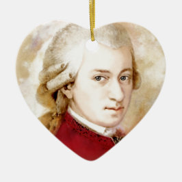Ornamento De Cerâmica Wolfgang Amadeus Mozart im Aquarell Stil