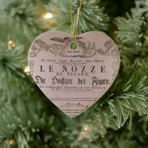 Ornamento De Cerâmica ☐ Wolfgang Amadeus Mozart Oper Le nozze di Figaro