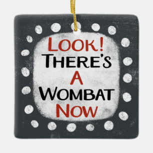 Ornamento De Cerâmica Wombat Agora Ornament
