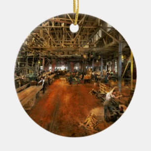 Ornamento De Cerâmica Woodworker - Stiff 1905 do conselho