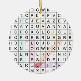 Ornamento De Cerâmica Word Search