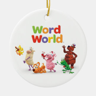 Ornamento De Cerâmica WordWorld Ornament