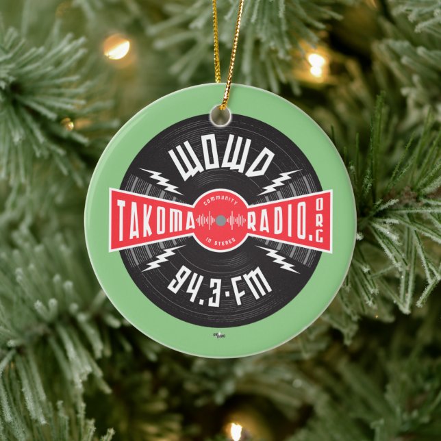 Ornamento De Cerâmica WOWD Bangham Logo (Árvore)