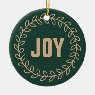 Ornamento De Cerâmica Wreath Natal