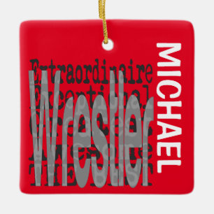 Ornamento De Cerâmica Wrestler Extraordinaire CUSTOM