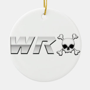 Ornamento De Cerâmica WRX com Scull