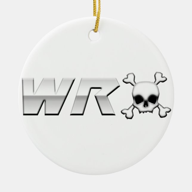 Ornamento De Cerâmica WRX com Scull (Frente)
