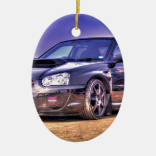 Ornamento De Cerâmica WTI preta de Subaru Impreza WRX