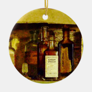 Ornamento De Cerâmica Xarope De Ipecac