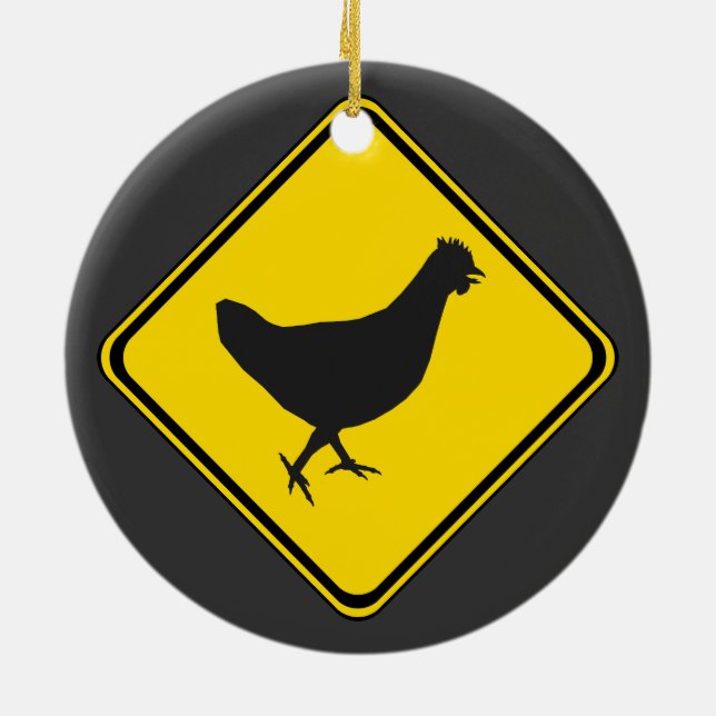 Ornamento De Cerâmica Xing de frango! (Traseira)