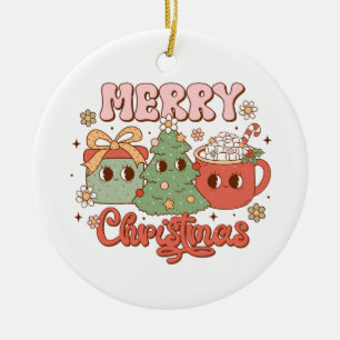 Ornamento De Cerâmica Xmas Gift Feliz Natal
