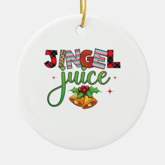 Ornamento De Cerâmica Xmas Gift Jingle Juice