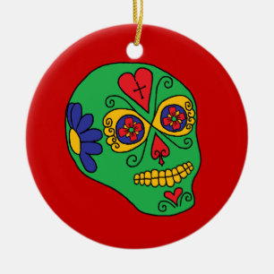 Ornamento De Cerâmica Xmas Lucha Libre Sugar Skype