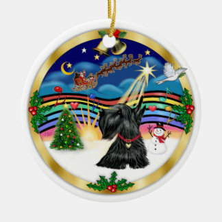 Ornamento De Cerâmica Xmas Music 3 - Scottish Terrier #12