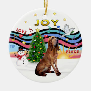 Ornamento De Cerâmica XMas Music - Bloodhound