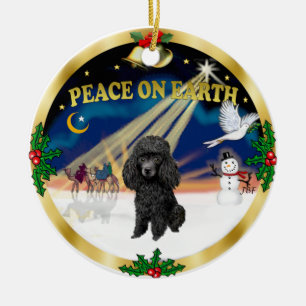 Ornamento De Cerâmica Xmas Sunrise - Arroz Negro de Brinquedo