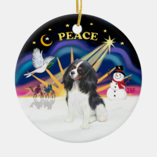 Ornamento De Cerâmica Xmas Sunrise - Cavaleiro Triplo