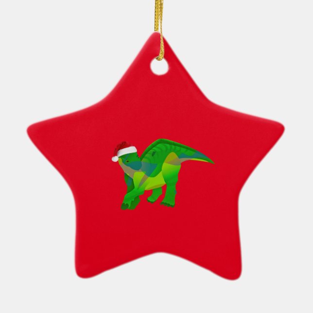 Ornamento De Cerâmica Xmasauros (Verso)