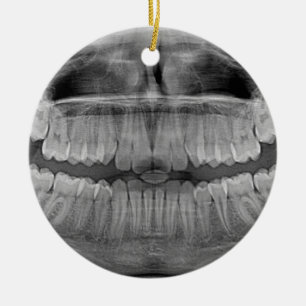 Ornamento De Cerâmica Xray Smile