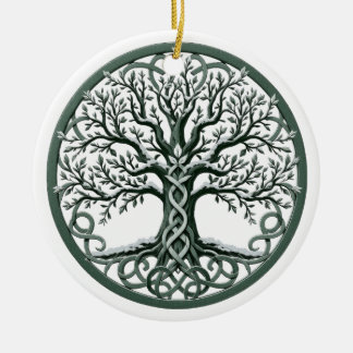 Ornamento De Cerâmica Yggdrasil Celtic Tree of Life Ornament