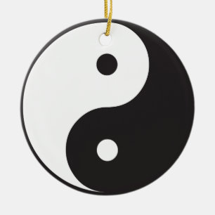 Ornamento De Cerâmica Yin Yang